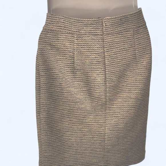Banana Republic Cream Ribbed Pencil Skirt 4 - Picture 2 of 3